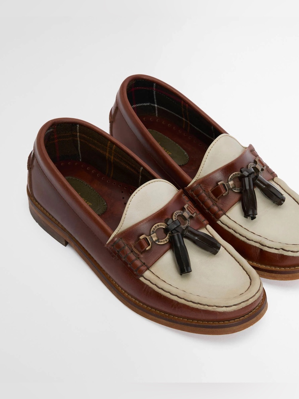 NWT Barbour Jen Loafers in Mahogany
